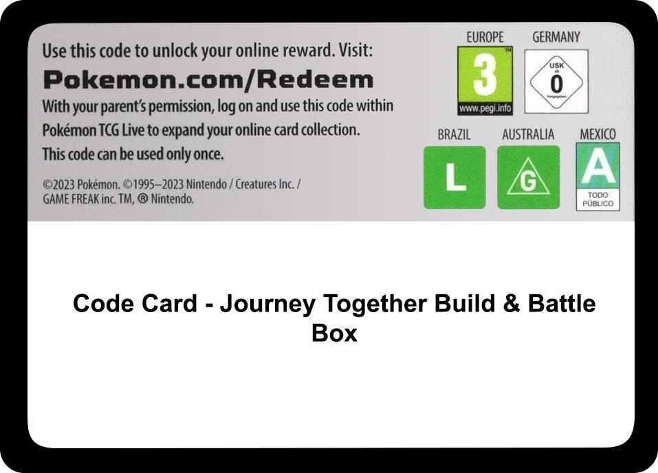 Code Card - Journey Together Build & Battle Box