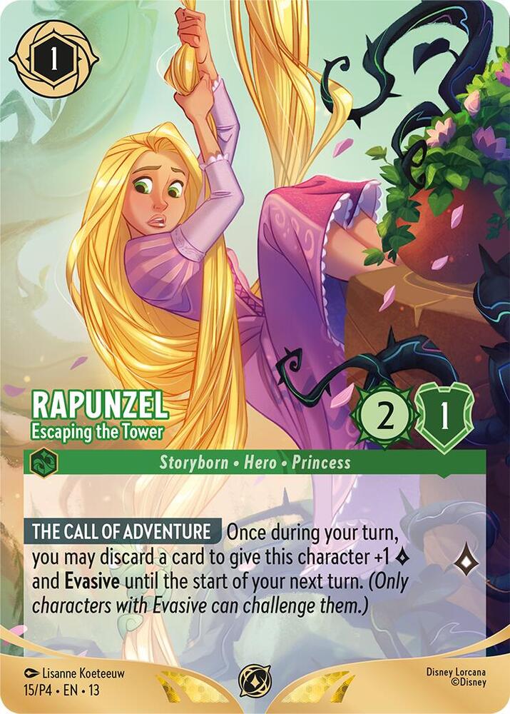 Rapunzel - Escaping the Tower (Store Championship Participant) [Disney Lorcana Promo Cards]