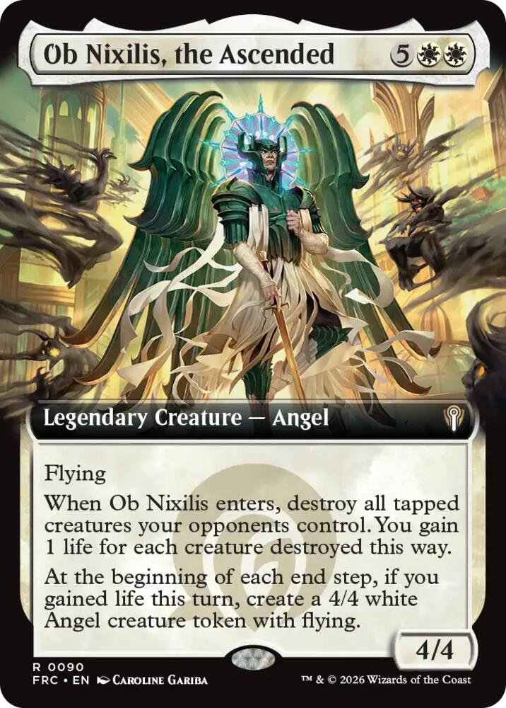 Ob Nixilis, the Ascended (Extended Art) [Commander: Reality Fracture]