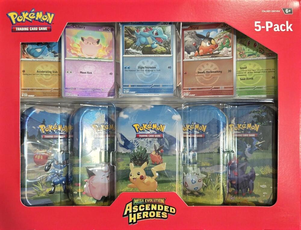 Costco Ascended Heroes Mini Tins 5-Pack