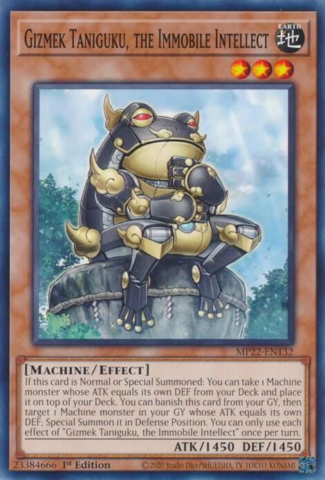 Gizmek Taniguku, the Immobile Intellect