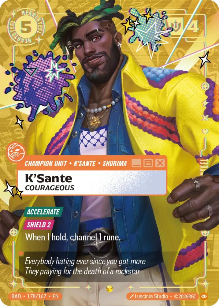 K'Sante, Courageous (Overnumbered) [Radiance]