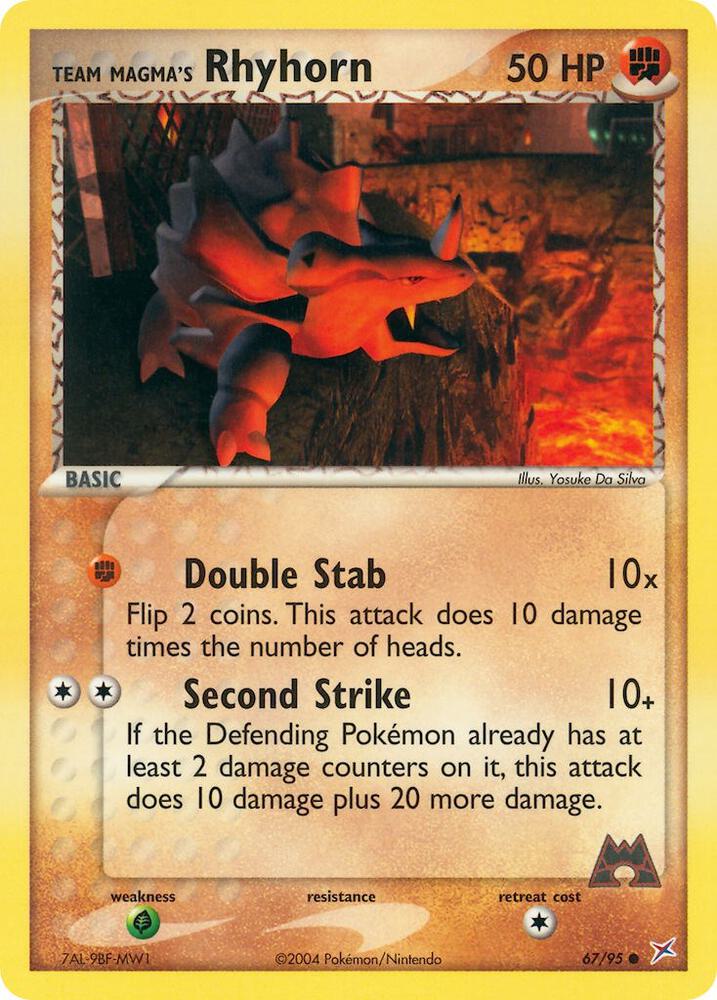 Team Magma's Rhyhorn - 67/95