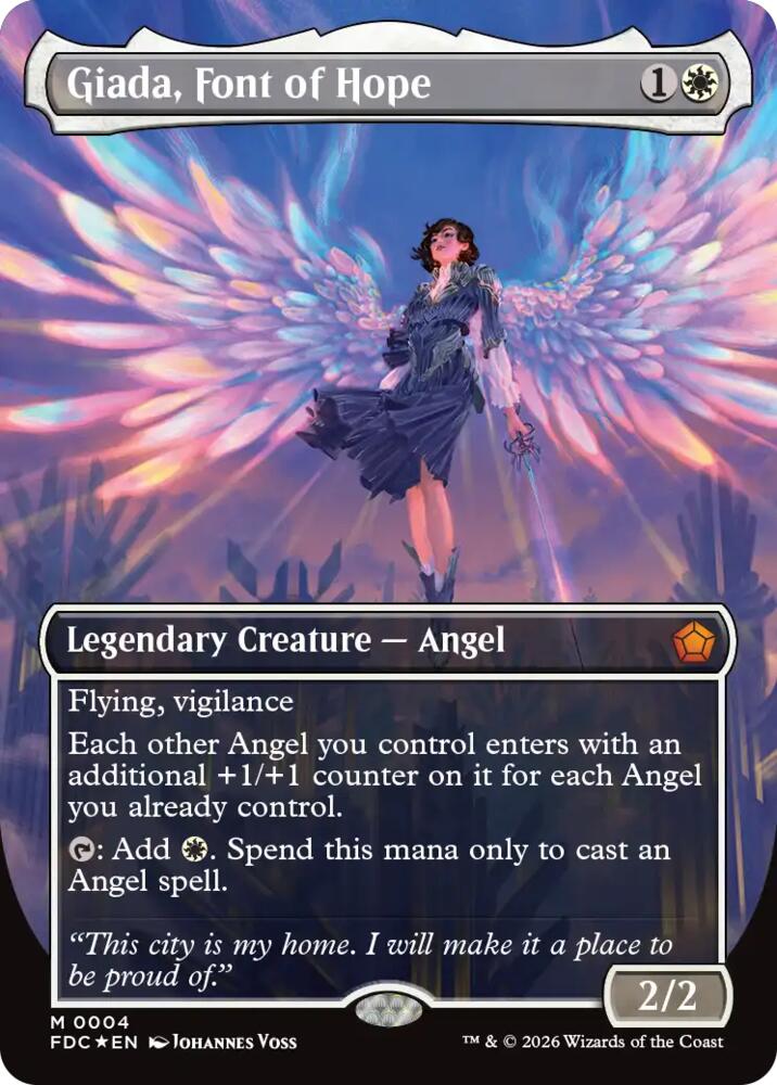 Giada, Font of Hope (Borderless) [Commander: Foundations]