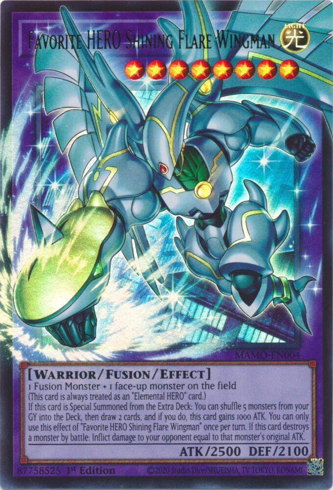 Favorite HERO Shining Flare Wingman (Extended Art) [Magnificent Monsters]