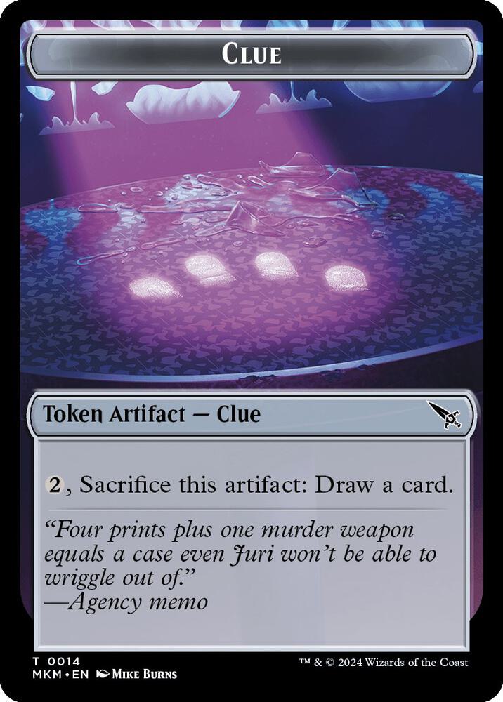 Clue (0014) // A 0041 Double-Sided Token