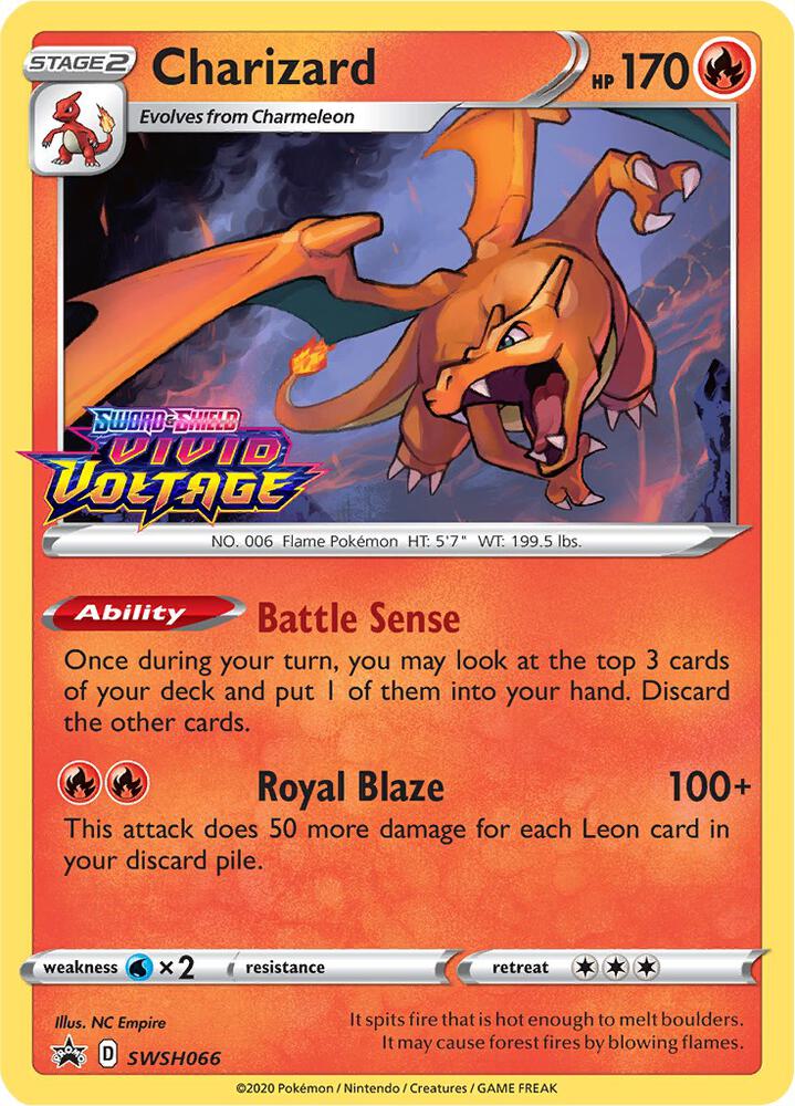 Charizard - SWSH066 (Prerelease)