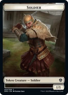 Soldier // Insect Double-Sided Token