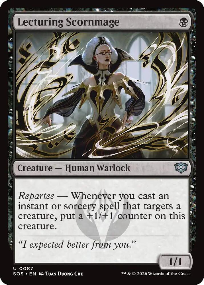 Lecturing Scornmage