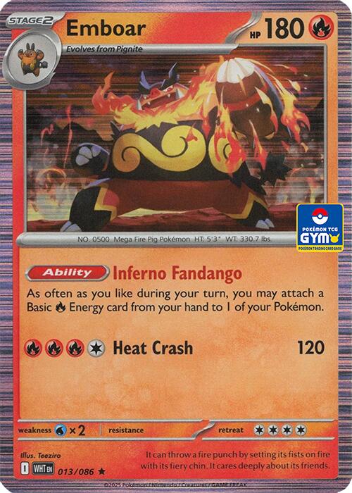 Emboar - 013/086 (GYM) [Southeast Asia Exclusives]
