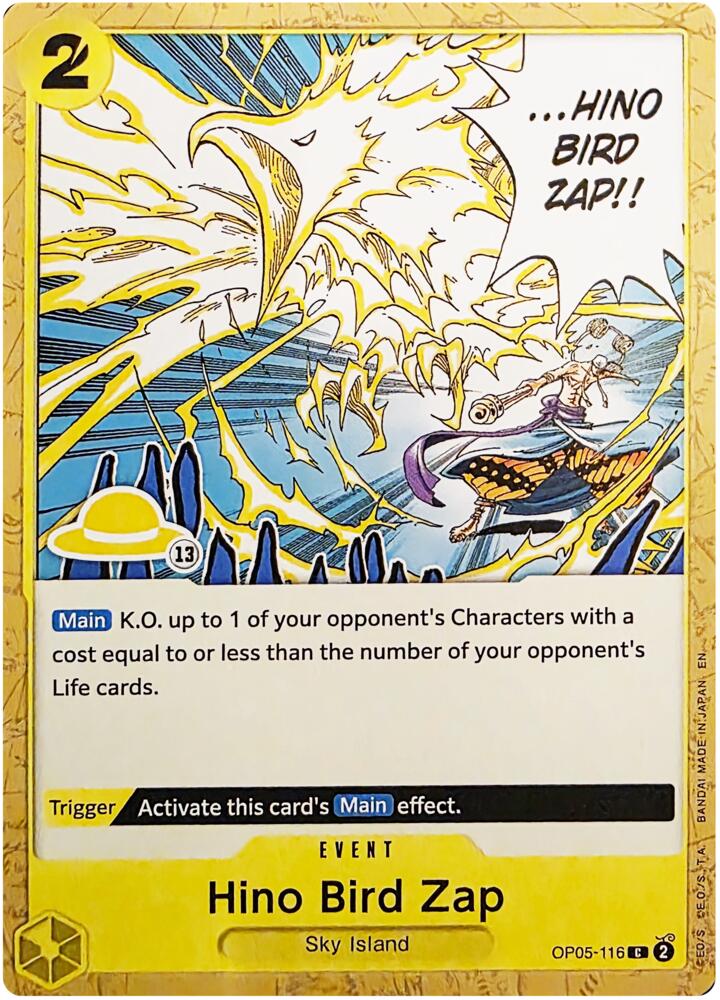 Hino Bird Zap (Luffy Deck) - OP05-116 [Set Sail Deck Set]