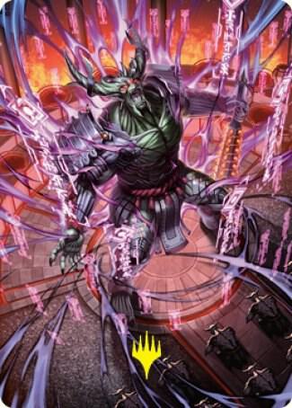 Hidetsugu, Devouring Chaos Art Card (Gold-Stamped Signature)